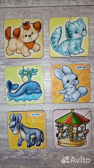 Пазлы деревянные для малышей