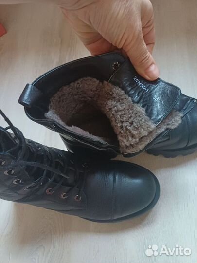 Ботинки 38р кожаные