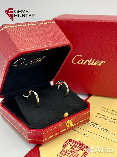 Серьги Cartier juste un clou гвозди