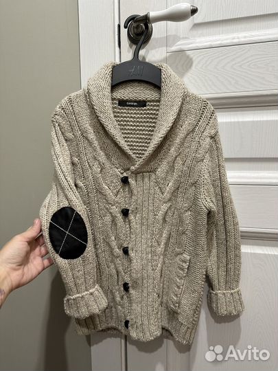 Кардиган вязаный на мальчика 5-6 лет