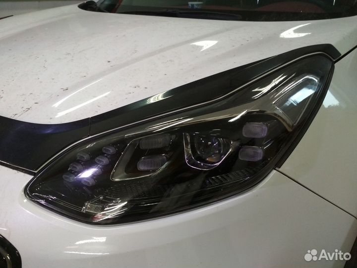 Kia Sportage разбор фар, чистка, полировка, бронь