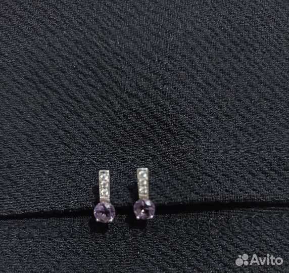 Детские серьги серебро