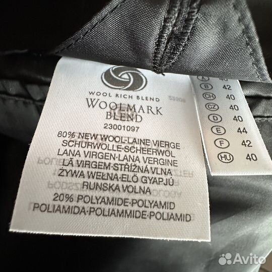 Пальто шерстяное C&A Woolmark Blend