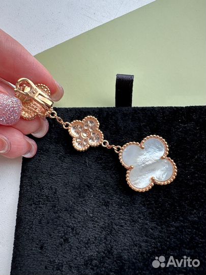 Van Cleef Arpels серьги с тремя мотивами. Новые