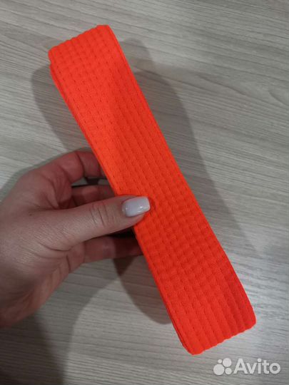 Пояс оранжевый Киокушинкай/каратэ