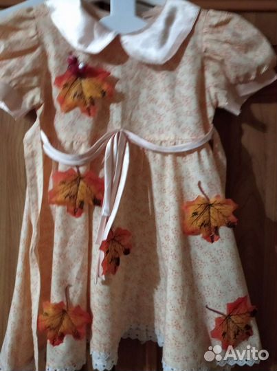 Платье для девочки на праздник осени