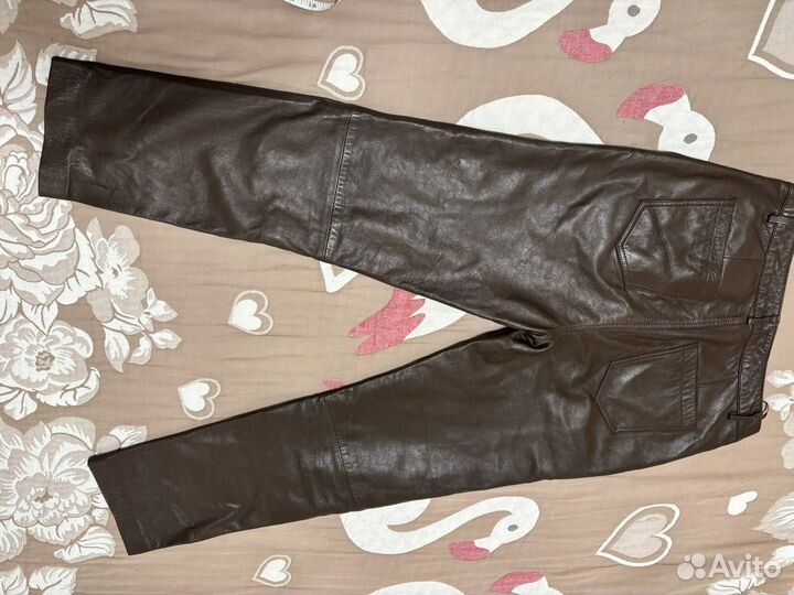 Брюки кожаные