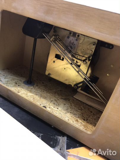 Часы каминные янтарь с боем СССР