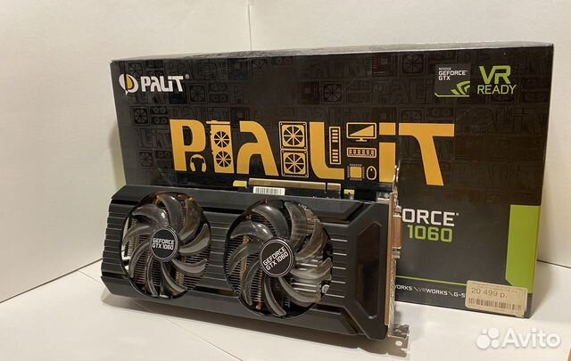 Видеокарта nvidia GTX 1060 6 gb купить в Москве | Электроника | Авито