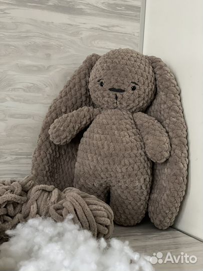 Плюшевый зайка ручной работы