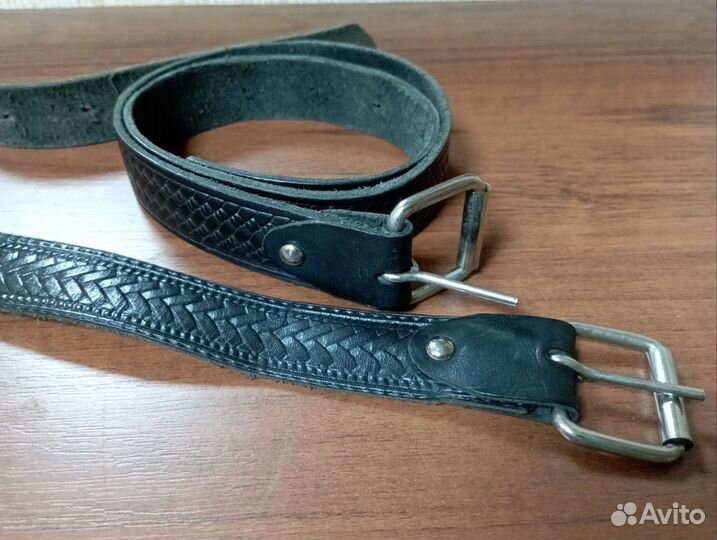 Кожаный ремень для школьных брюк