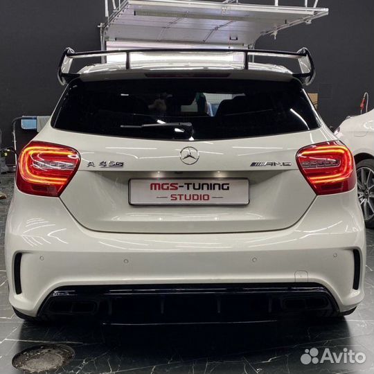 Диффузор в стиле A45 Amg для Mercedes A-class