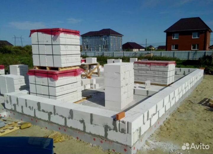 Блоки для строительства дома Д-500 600-300-250 мм