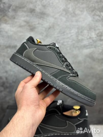 Кроссовки AIR Jordan 1 low travis scott black