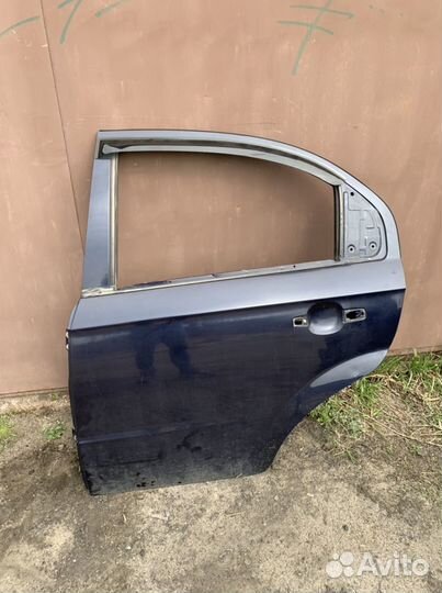 Дверь задняя левая chevrolet aveo t250