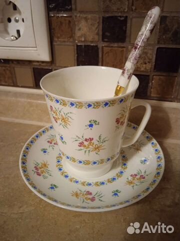 Кофейная или чайная пара лфз СССР костяной фарфор