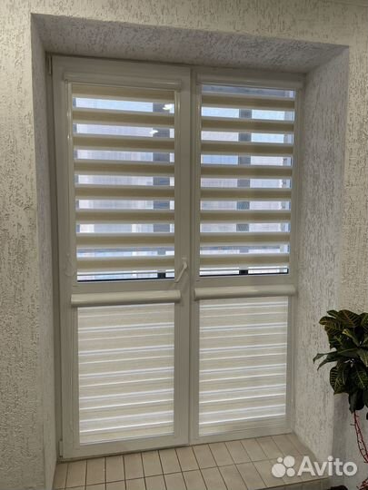 Рулонные шторы зебра 