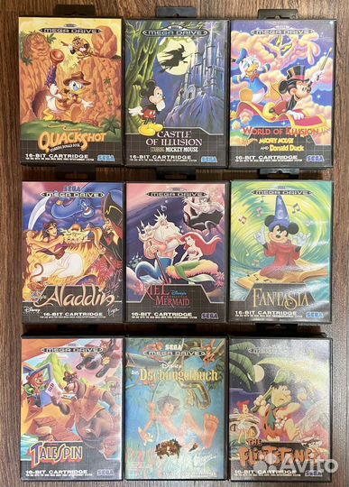 Коллекция картриджей для Sega Mega Drive