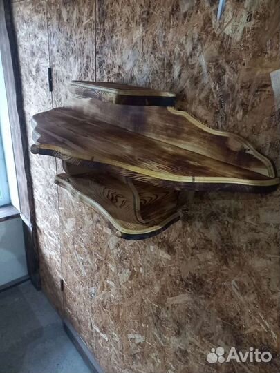 Полка из натурального дерева