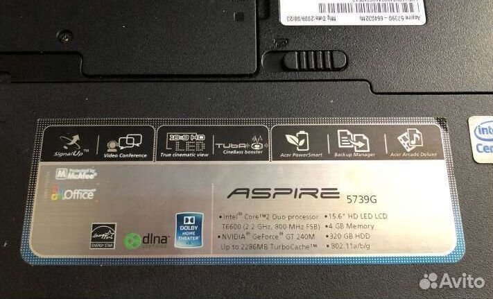 Ноутбук Acer 5739 G