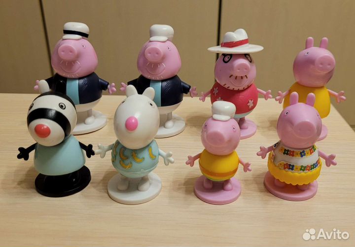 Набор 7 шт. Свинка Пеппа и её семья из свит бокс