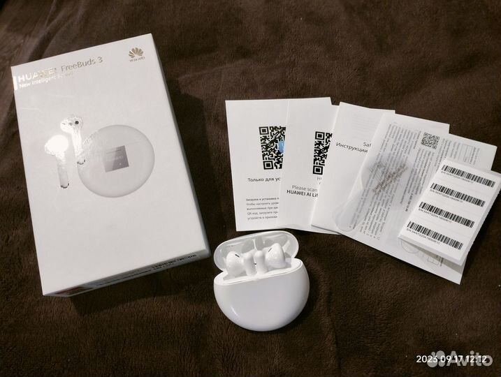 Наушники TWS Huawei FreeBuds 3 белый