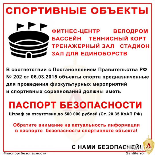 Паспорт безопасности различных зданий и помещений