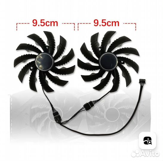 Вентиляторы для видеокарты gigabyte на 95 мм