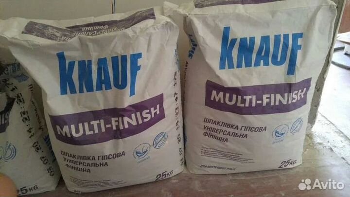 Шпаклевка кнауф Мульти-финиш цементная Серая 25кг, упак