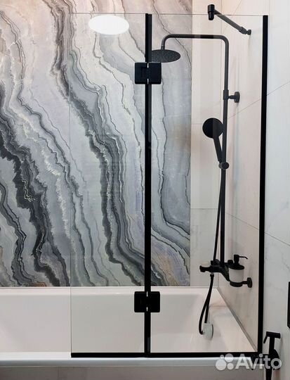 Душевой уголок, дверь в нишу, перегородка