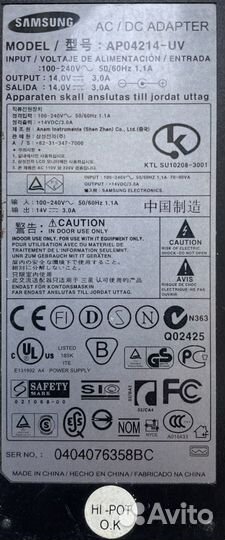 Блок питания доя ноутбука Samsung