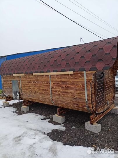 Баня бочка и квадро под ключ