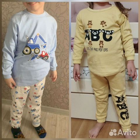 Пижамы для девочки/мальчика 86-116 объявление продам