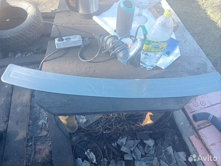 Защитная накладка на бампер субару Форестер 3