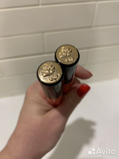 Жидкая матовая помада Lancome красная розовая