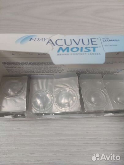 Линзы контактные acuvue oasys 1 day -1,75