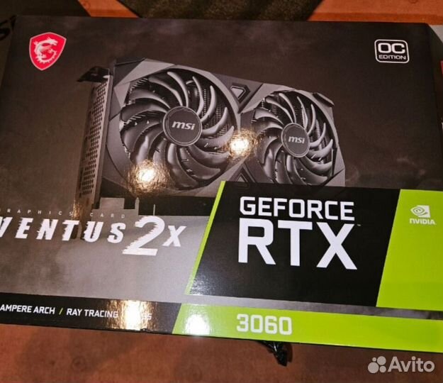 Видеокарта MSI RTX 3060 12GB Ventus 2X