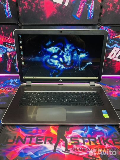 Игровой HP 17,3 i5-4gen 4gb видео 12gb озу SSD