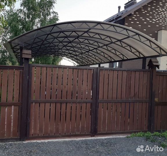 Навес из поликарбоната 10мм