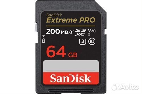 Sandisk extreme PRO 64 GB 200/90