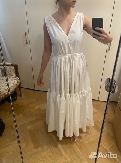 Белое летнее платье H&M