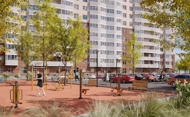 1-к. квартира, 33,8 м², 2/12 эт.