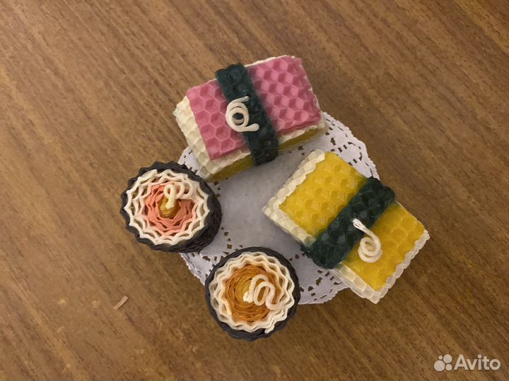 Восковые свечи суши