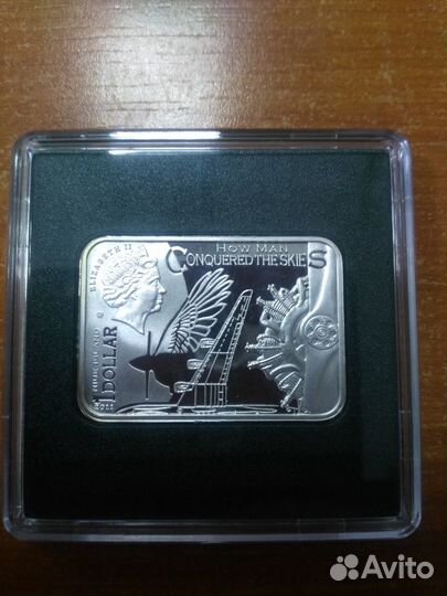 1 доллар 2011 год. Уилбер и Орвилл Райты. Ниуэ. пр