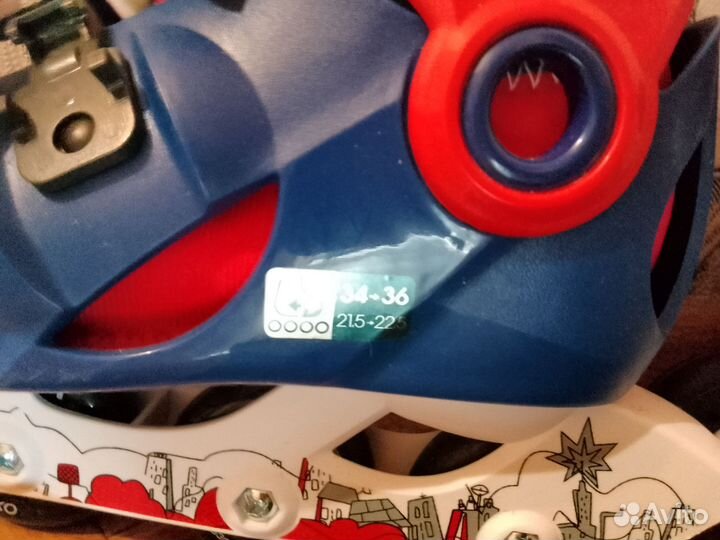 Роликовые коньки детские с защитой