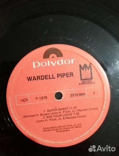 Виниловая пластинка Wardell Piper
