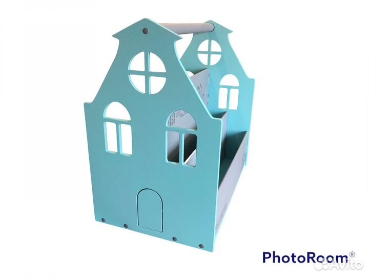 Полка для книг, игр по Монтессори. На колесах