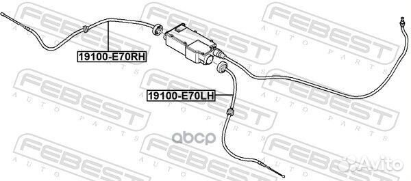 Трос ручного тормоза BMW X5 E70 2006-2013 ECE