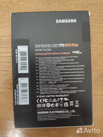 Диск M.2 SSD Samsung 970 evo plus 1 Tb