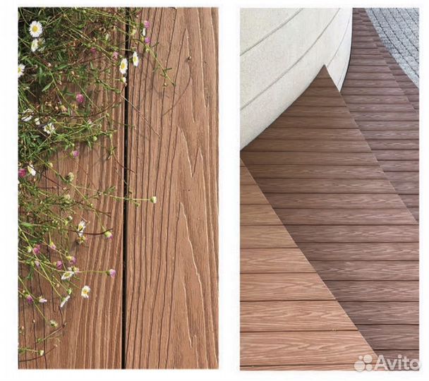 Террасная доска из дпк 3D
